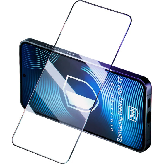 3mk Protection Tempered glass 3mk HardGlass Max Lite Black for Samsung Galaxy S24 FE - (W-3HGMxLB-SaS24FE-0)