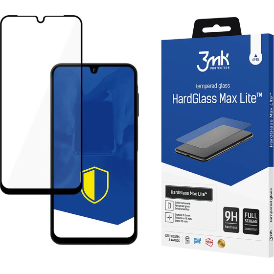 3mk Protection Tempered glass 3mk HardGlass Max Lite Black for Samsung Galaxy A16 - (W-3HGMxLB-SAMGA16-0)