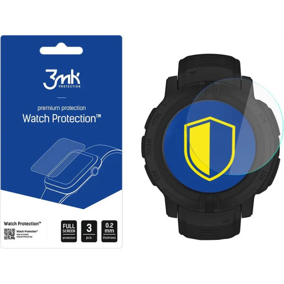 3mk Protection Tempered Glass 3mk Watch Protection FlexibleGlass for Garmin Instinct 2 / Solar - (141696-0)