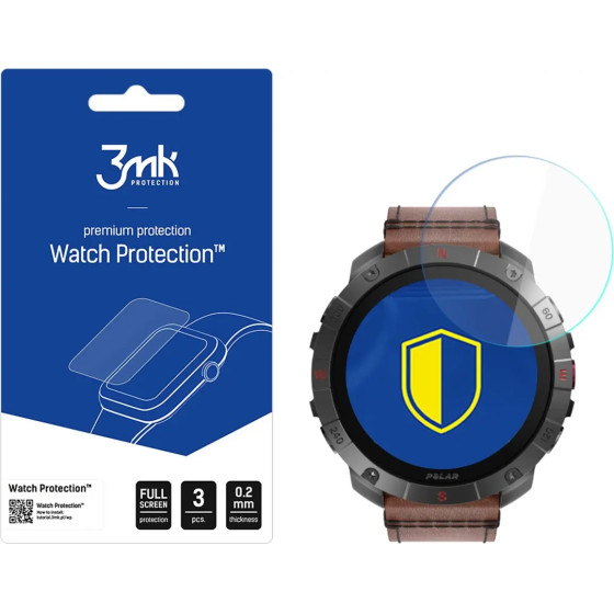 3mk Protection Tempered Glass 3mk Watch Protection FlexibleGlass for Polar Grit X2 Pro - (W-3WPrFG-PGX2P-0)