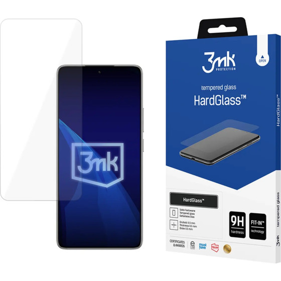 3mk Protection Tempered glass 9H 3mk HardGlass(TM) for Xiaomi 14T / 14T Pro - (W-3HarGl-Xiao14TP-0)