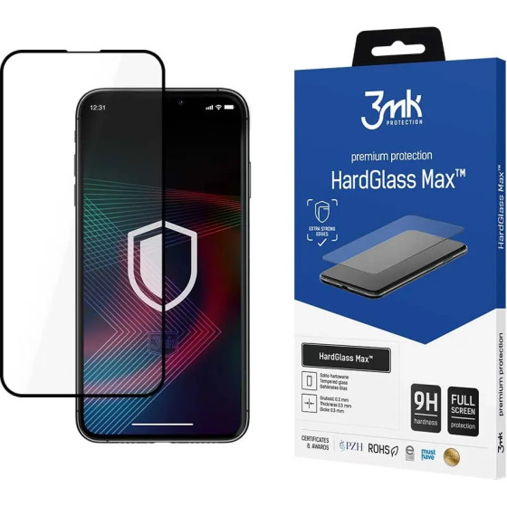 3mk Protection Tempered glass for iPhone 14 9H from the 3mk HardGlass Max series - (145682-0)