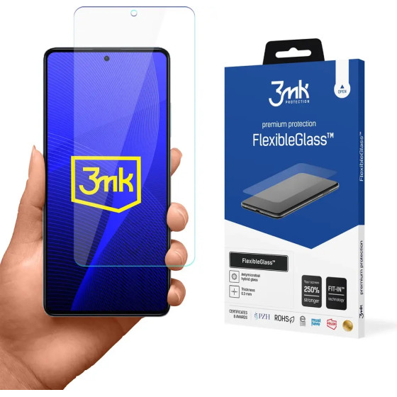 3mk Protection Tempered Glass for Xiaomi Redmi Note 12 5G / Poco X5 5G Hybrid Flexi 7H Series 3mk FlexibleGlass - (149418-0)