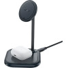 Acefast 15W Qi Wireless Charger for iPhone (with MagSafe) and Apple AirPods Stand Holder Magnetic Holder Gray (E6 gray) - (E6 grey)