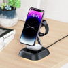 Acefast 3in1 15W inductive charging station for phone / headphones / watch - black - (E16)
