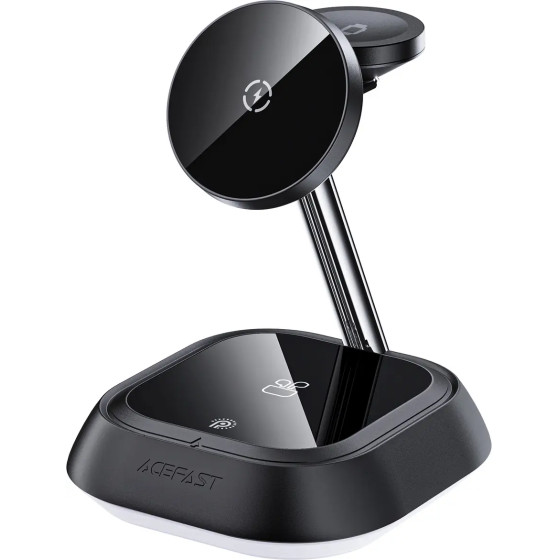 Acefast 3in1 15W inductive charging station for phone / headphones / watch - black - (E16)