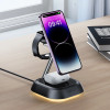 Acefast 3in1 15W inductive charging station for phone / headphones / watch - black - (E16)