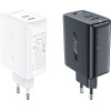 Acefast A29 PD50W GaN (USB-C + USB-C) dual port charger black - (A29 black)