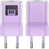 Acefast A53 PD 30W GaN USB-C charger with display - purple - (A53-purple)