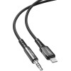 Acefast audio cable MFI Lightning - 3.5mm mini jack (male) 1.2m, AUX black (C1-06 black) - (C1-06-L-3,5mm black)