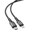 Acefast C1-01 Lightning - USB-C MFi PD cable 30W 3A 480Mb/s 1.2m - black - (C1-01-C-L black)