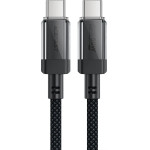 Acefast C12 USB-C / USB-C PD cable 60W 480Mb/with nylon braid - black - (C12-03)