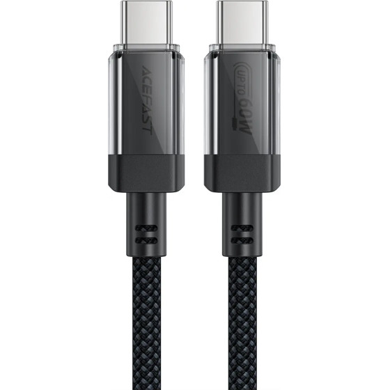 Acefast C12 USB-C / USB-C PD cable 60W 480Mb/with nylon braid - black - (C12-03)
