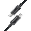 Acefast C12 USB-C / USB-C PD cable 60W 480Mb/with nylon braid - black - (C12-03)