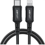 Acefast C4-01 Lightning - USB-C PD cable 30W 3A 480Mb/s 1.8m - black - (C4-01-C-L black)