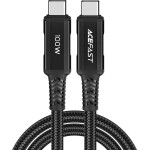 Acefast C4-03 Black USB-C - USB-C PD QC cable 100W 5A 480Mb/s 2m - black - (C4-03-C-C black)