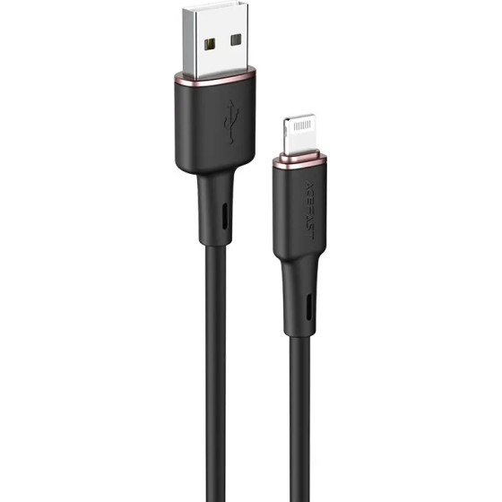 Acefast cable MFI USB - Lightning 1.2m, 2.4A black (C2-02 black) - (C2-02-A-L black)