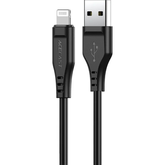 Acefast cable MFI USB - Lightning 1.2m, 2.4A black (C3-02 black) - (C3-02-A-L black)