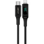 Acefast cable MFI USB Type C - Lightning 1.2m, 30W, 3A black (C6-01 Black) - (C6-01-C-L black)