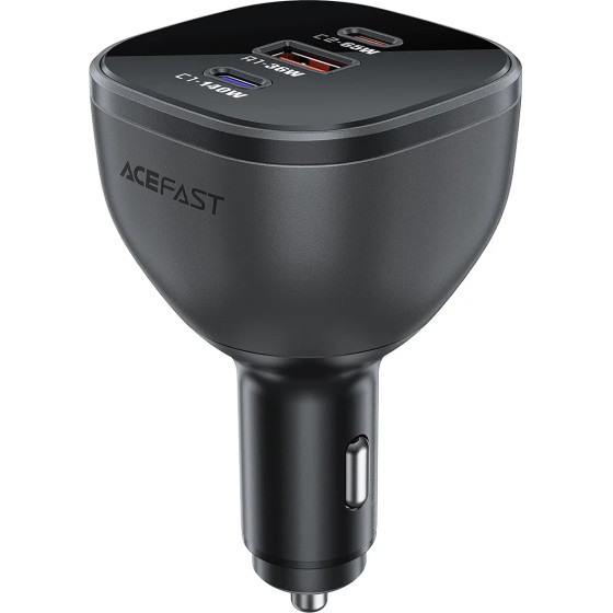 Acefast car charger 165W 2x USB-C 1x USB-A - black - (B14)