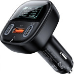 Acefast car charger 101W 2x USB Type C / USB, PPS, Power Delivery, Quick Charge 4.0, AFC, FCP black (B5) - (B5 black)