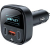 Acefast car charger 101W 2x USB Type C / USB, PPS, Power Delivery, Quick Charge 4.0, AFC, FCP black (B5) - (B5 black)