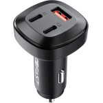 Acefast car charger 66W 2x USB Type C / USB, PPS, Power Delivery, Quick Charge 4.0, AFC, FCP, SCP black - (B3 black)