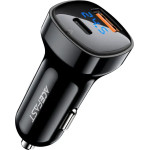 Acefast car charger 66W USB Type C / USB, PPS, Power Delivery, Quick Charge 4.0, AFC, FCP black - (B4 black)