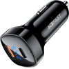 Acefast car charger 66W USB Type C / USB, PPS, Power Delivery, Quick Charge 4.0, AFC, FCP black - (B4 black)