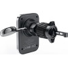 Acefast car holder with MagSafe / Qi inductive charger + USB-A USB-C cable - black - (D18)