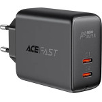 Acefast charger 2x USB Type C 40W, PPS, PD, QC 3.0, AFC, FCP black - (A9 black)