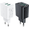 Acefast charger 2x USB 18W QC 3.0, AFC, FCP black - (A33 black)
