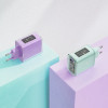 Acefast charger GaN 65W 3 ports (1xUSB, 2xUSB C) gray (A45) - (A45-jade)