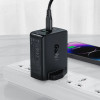 Acefast charger GaN 65W 3 ports (1xUSB, 2xUSB C PD) UK plug white (A44) - (A44-white)