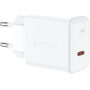 Acefast charger GaN USB Type C 30W, PD, QC 3.0, AFC, FCP white - (A21 white)