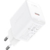 Acefast charger GaN USB Type C 30W, PD, QC 3.0, AFC, FCP white - (A21 white)