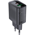 Acefast Charger Network GaN USB-A / USB-C PD 20W - Black - (A78)