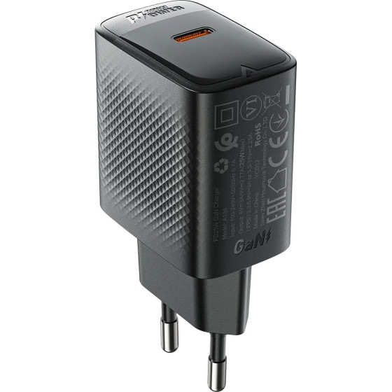 Acefast Charger Network GaN USB-C PD SFC 25W - Black - (A104)