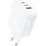 Acefast fast charger GaN (2x USB-C / USB-A) PPS / PD / QC4+ 65W white (A41) - (A41-white)