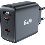 Acefast Fast charger GaN 35W PD 2x USB C - black - (A49)