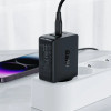 Acefast fast charger GaN (2xUSB-C / USB-A) PPS / PD / QC4+ 65W black (A41) - (A41-black)