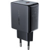 Acefast fast USB Type C 20W Power Delivery charger black (A1 EU black) - (A1 black)