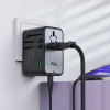 Acefast GaN 75W PD travel charger adapter 3x USB-C 2x USB-A - black - (Z1)