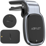 Acefast magnetic car phone holder for air vent gray (D16 gray) - (D16 metal grey)