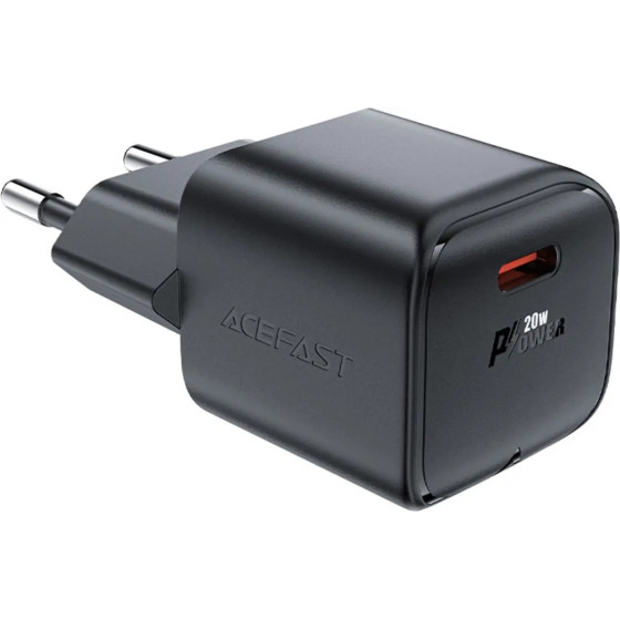 Acefast Mini PD 20W GaN USB-C wall charger - black - (A73)
