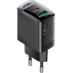Acefast Network Charger GaN USB-A / USB-C PD 30W - Black - (A98)
