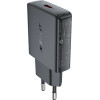 Acefast PD 20W GaN USB-C Ultra Slim Wall Charger - Black - (A65)