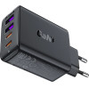 Acefast PD 45W GaN charger 2 x USB-C + 2 x USB-A with 4 ports - black - (A61)