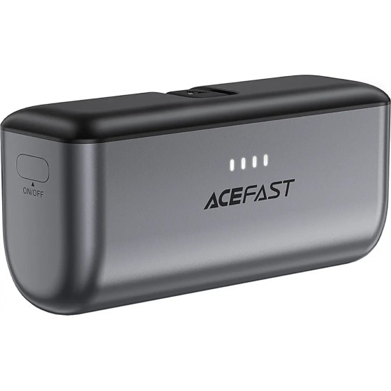 Acefast Powerbank 5000mAh USB-C (male) / USB-C (female) PD 20W - black - (M9)