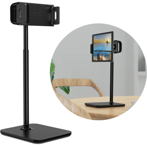 Acefast telescopic phone and tablet holder (135-230mm wide) for the desk 360 � black - (E4 black)